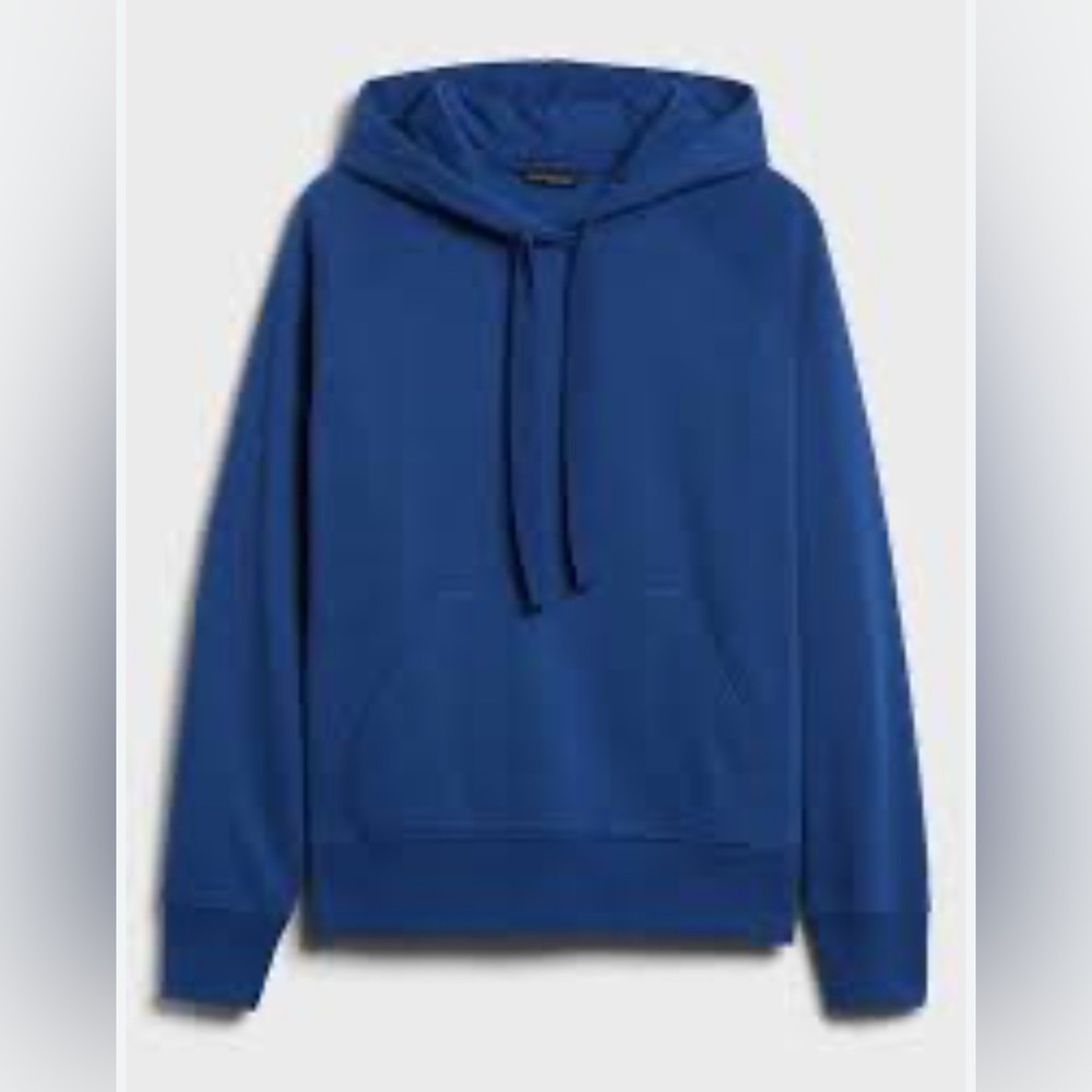 Banana Republic Women’s Blue Fleece Hoodie Sweatshirt